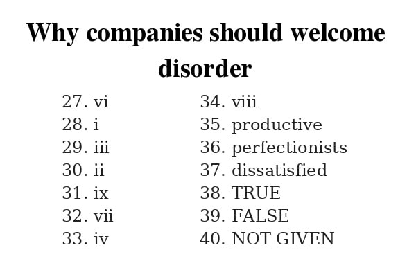 Why Companies Should Embrace Disorder